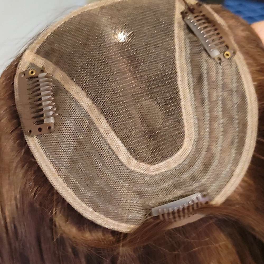 Natural Brown Hair Topper human hair